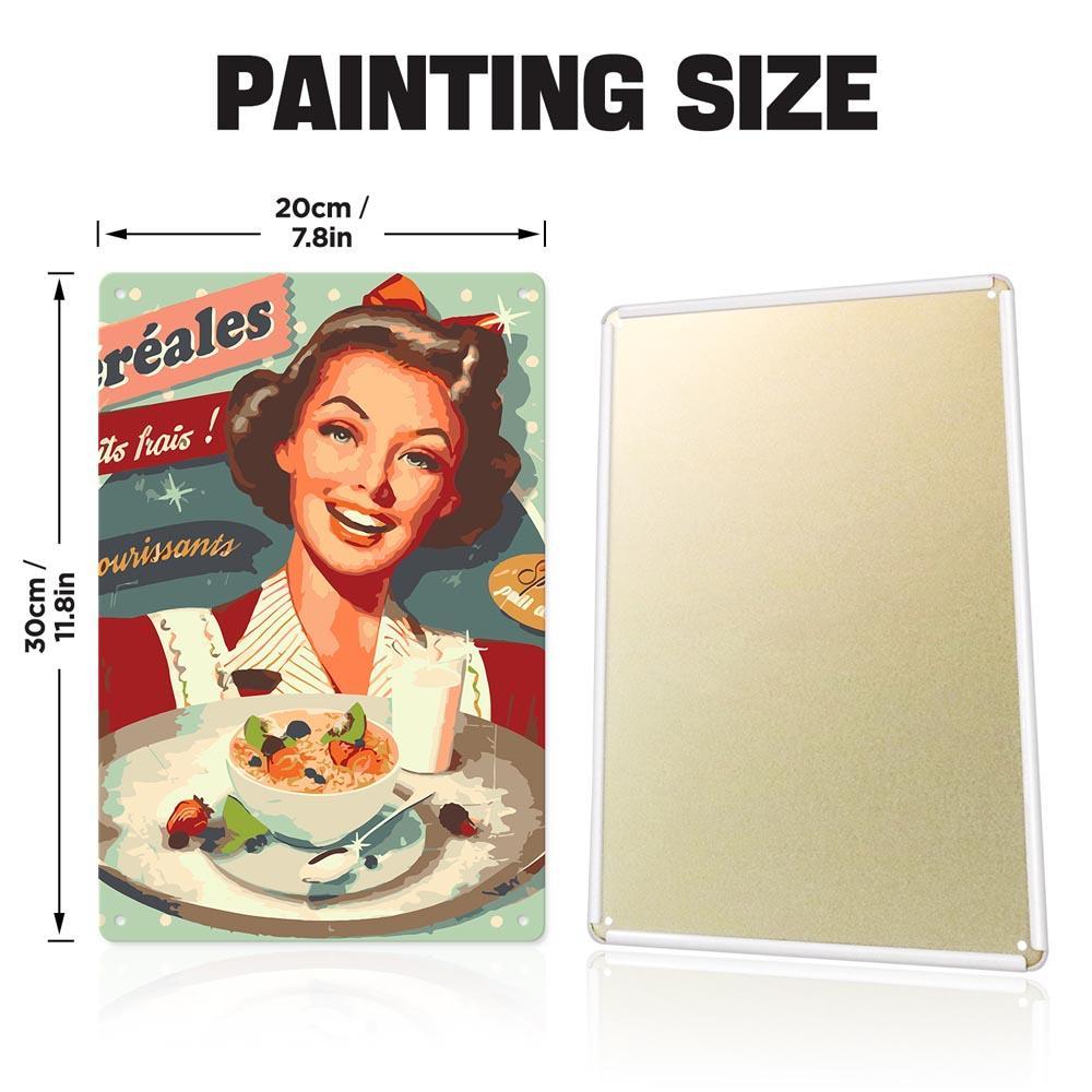 Paint by Numbers – Vintage Metal Bar Art | French Breakfast