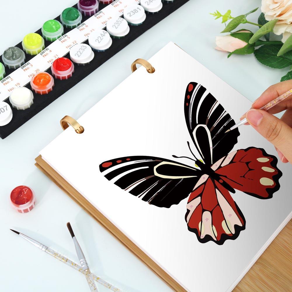 Paint by Numbers - 2026 Desk Calendar - Butterfly Collection
