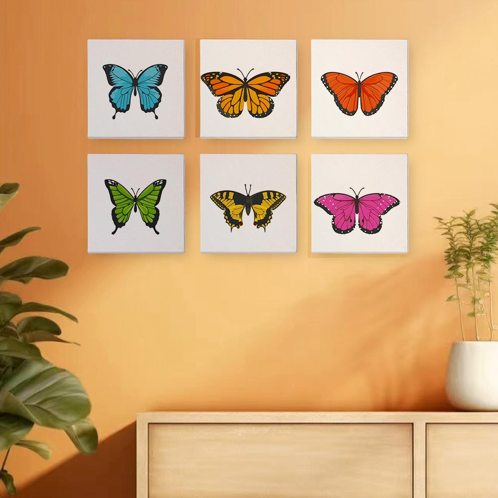 Paint by Numbers – 6 Mini Paintings | Butterfly Collection