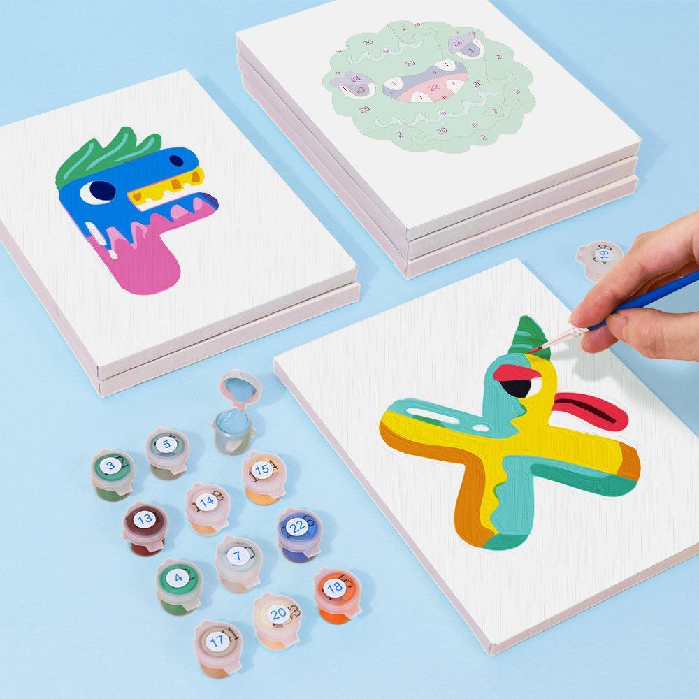 Paint by Numbers β Alphabet Painting Kit | A to Z Cute Monster Letters