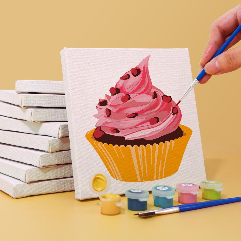 Paint by Numbers – 6 Mini Paintings | Sweet Treats Set