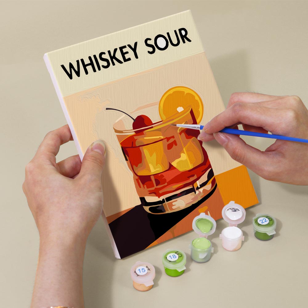 Paint by Numbers – 6 Mini Paintings | Signature Cocktails Set