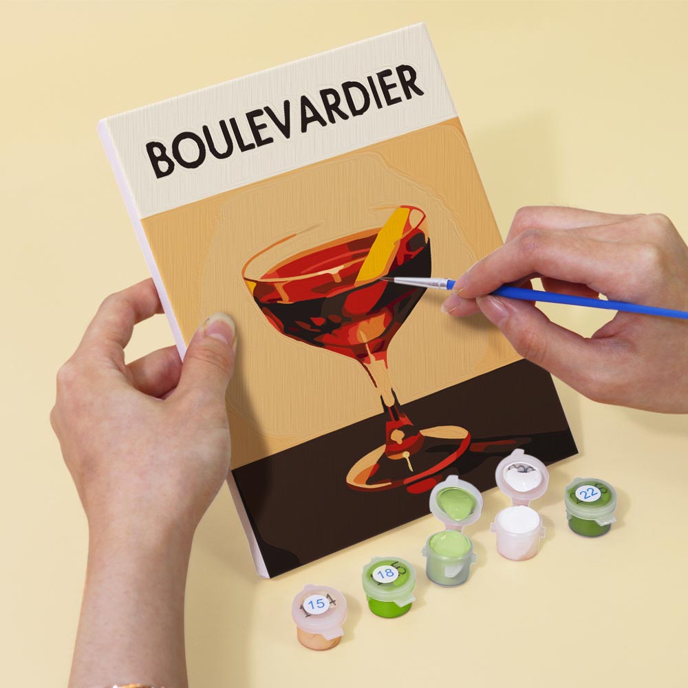 Paint by Numbers – 6 Mini Paintings | Elegant Cocktails Set