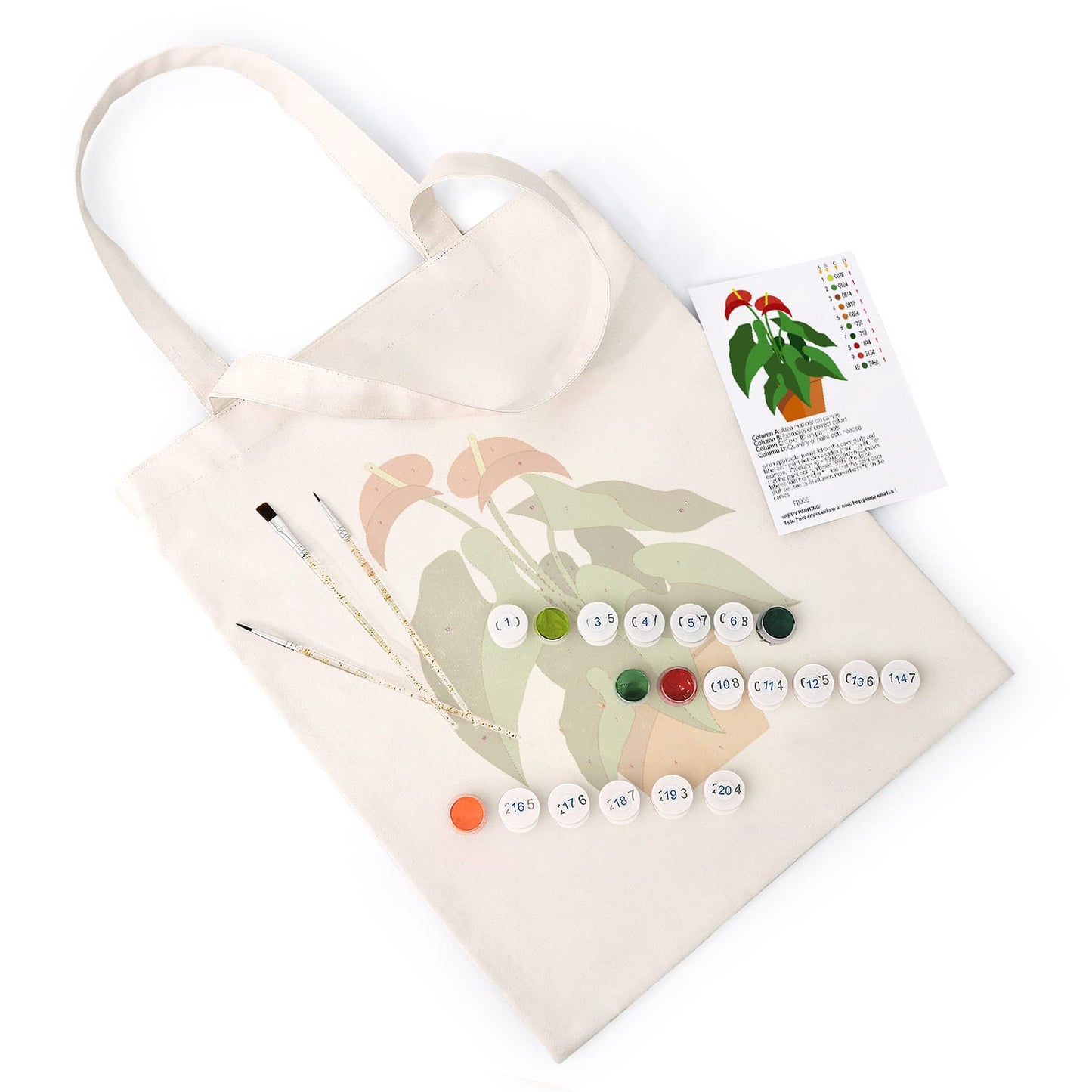 Paint by Numbers – DIY Totebag | Potted Charm