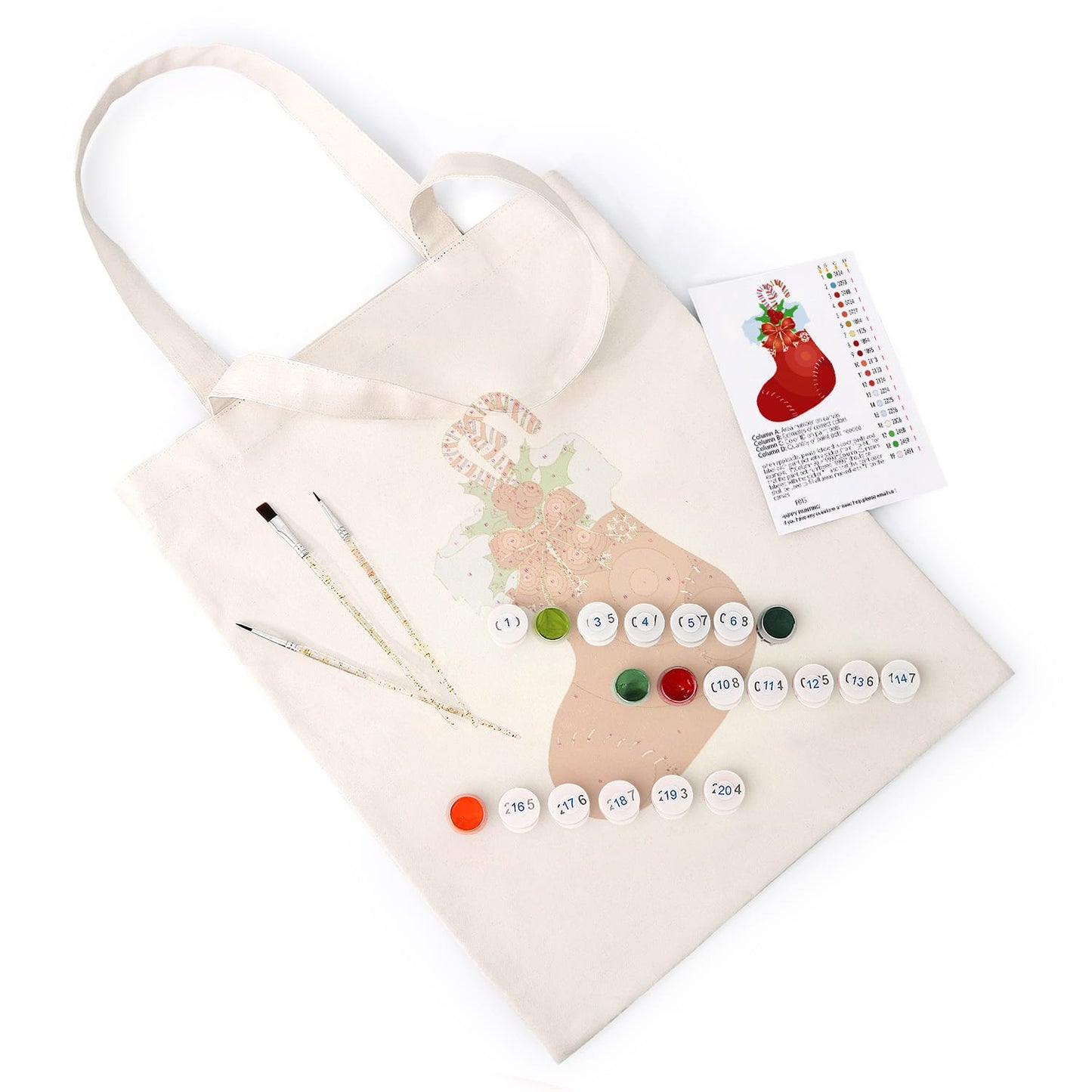Paint by Numbers – DIY Totebag | Christmas Stocking