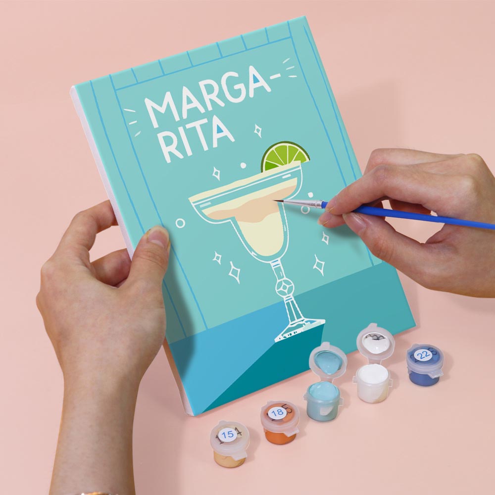 Paint by Numbers – 6 Mini Paintings | Pop Art Cocktail Classics