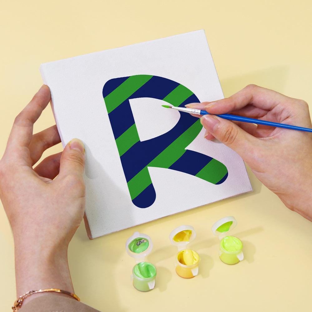 Paint by Numbers β Alphabet Painting Kit | A to Z Jungle Stripes & Dots