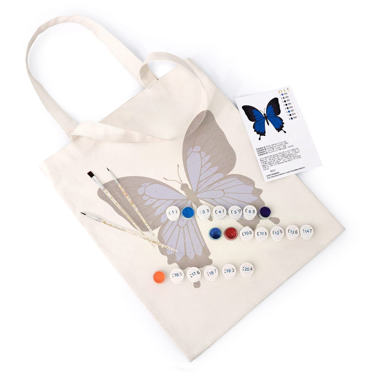 Paint by Numbers – DIY Totebag | Blue Majesty