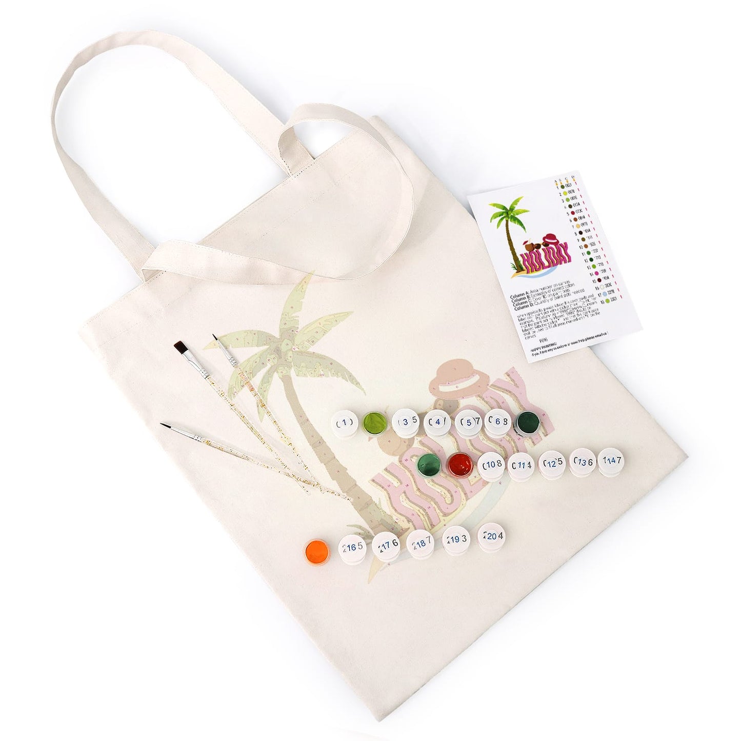 Paint by Numbers – DIY Totebag | Holiday Vibes