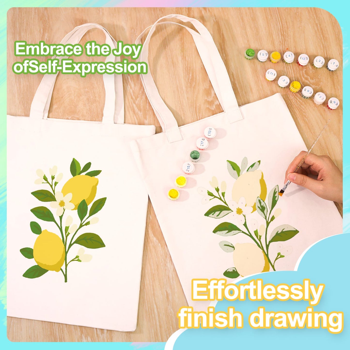 Paint by Numbers – DIY Bag | Lemon Zest