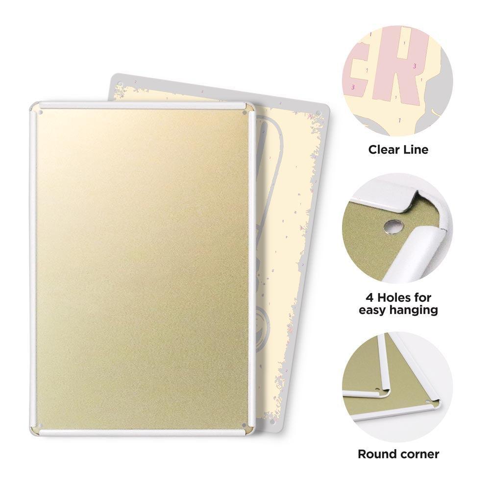 Paint by Numbers – Vintage Metal Bar Art | Cold Beer On Tap