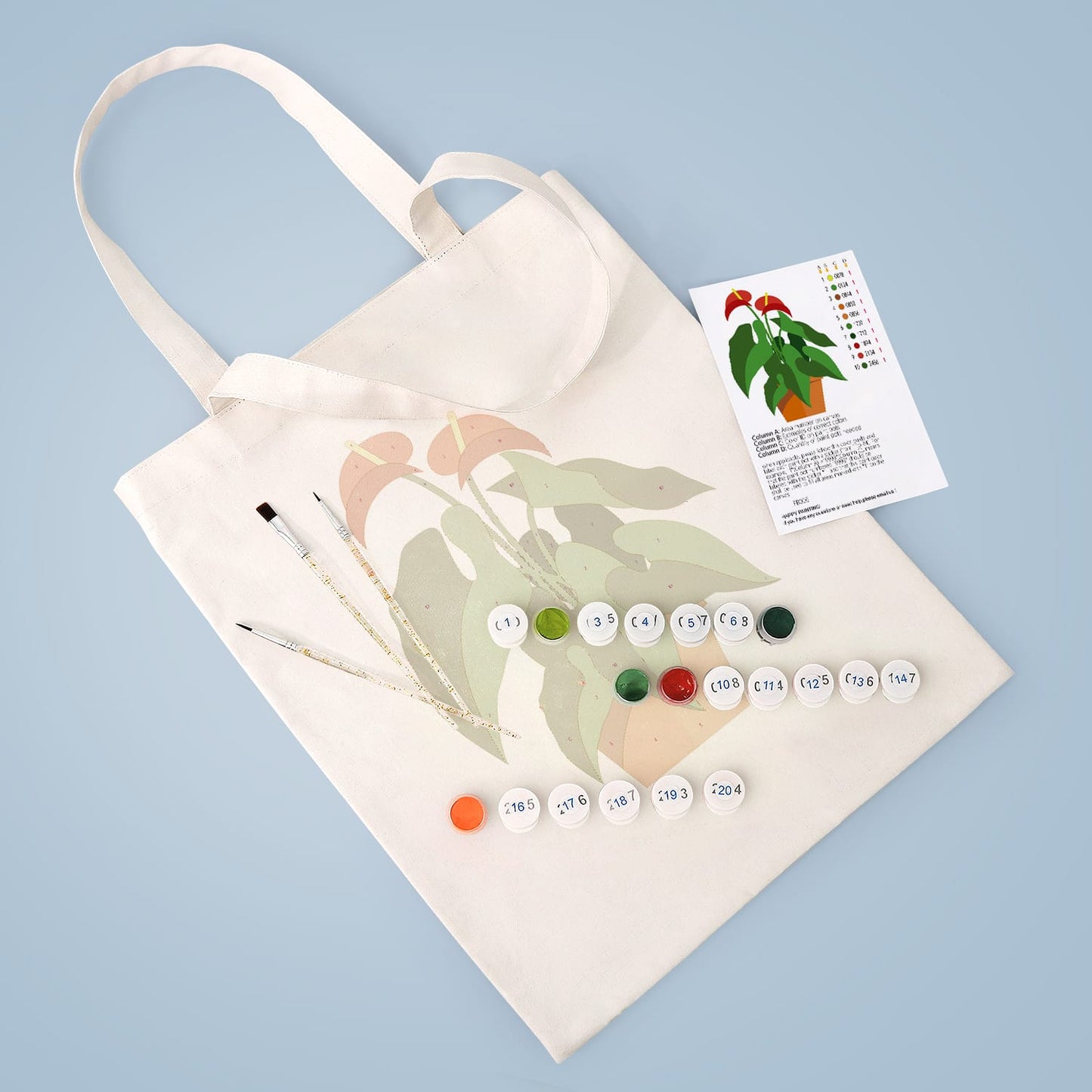 Paint by Numbers – DIY Totebag | Potted Charm