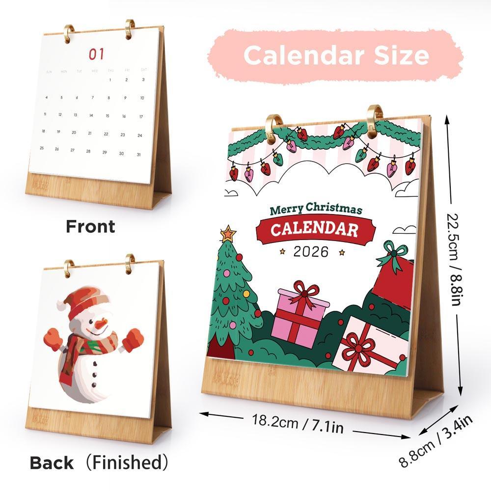 Paint by Numbers - 2026 Desk Calendar - Christmas Cheer
