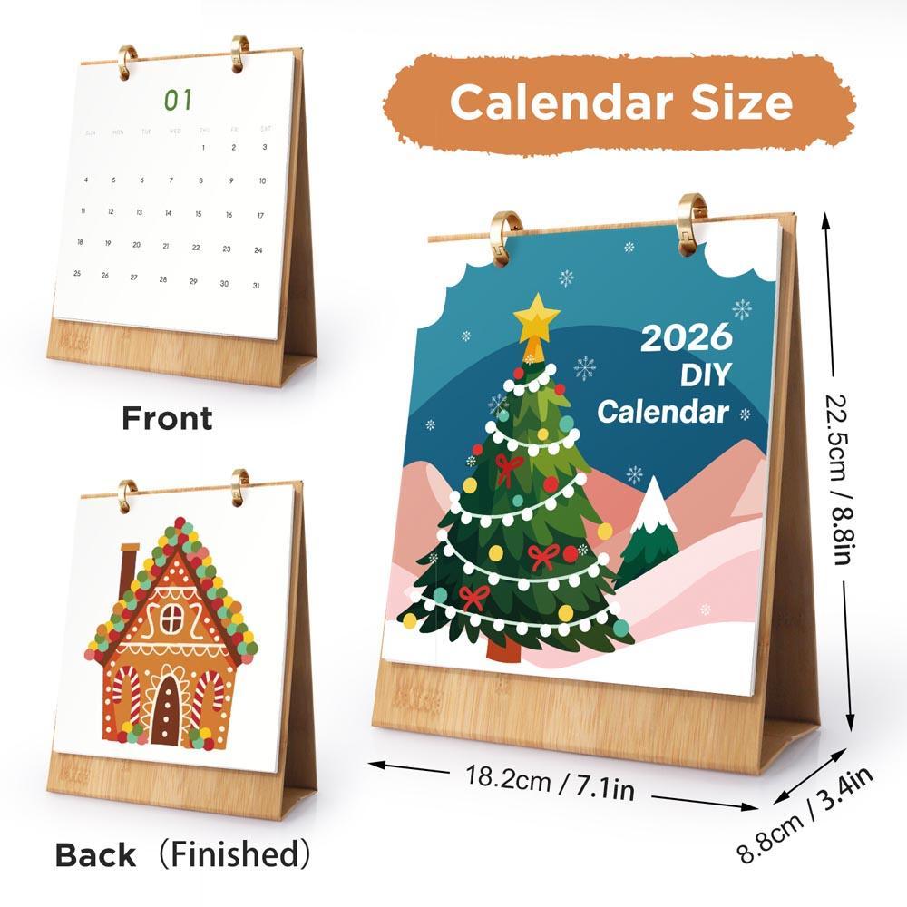 Paint by Numbers - 2026 Desk Calendar - Christmas Joy