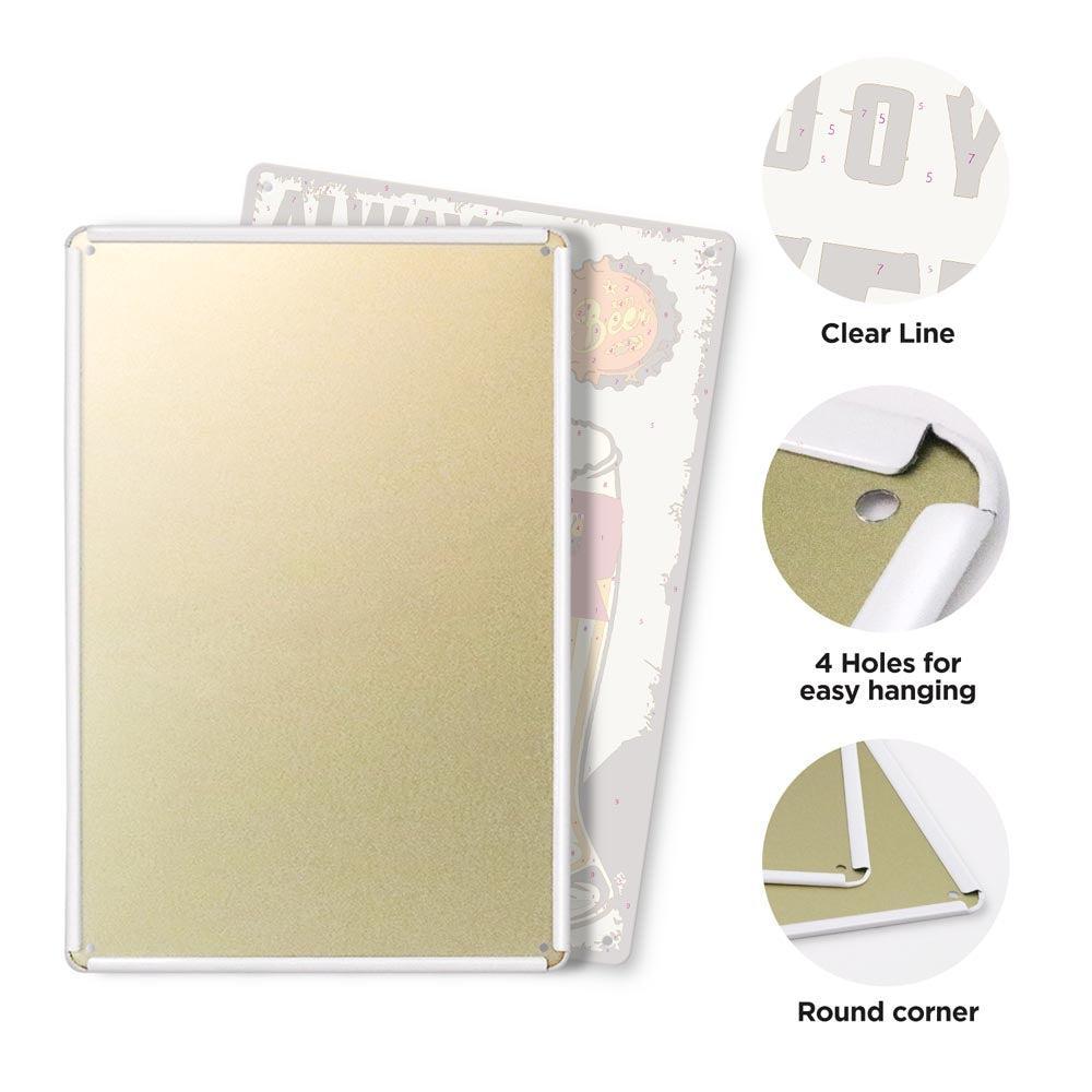 Paint by Numbers – Vintage Metal Bar Art | Cold Beer Every Moment