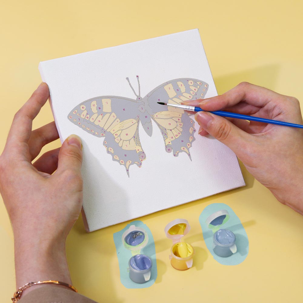 Paint by Numbers – 6 Mini Paintings | Butterfly Collection