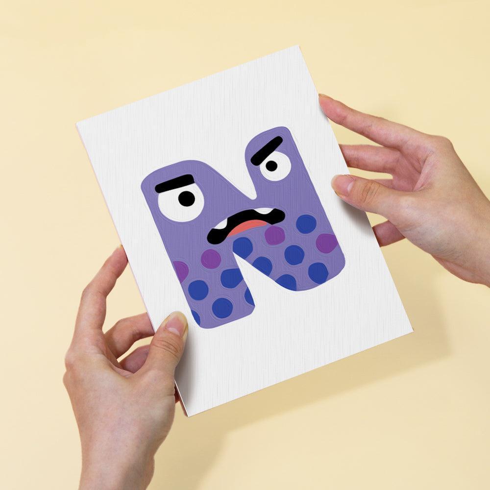 Paint by Numbers – Alphabet Painting Kit | Bold & Colorful Monsters A–Z