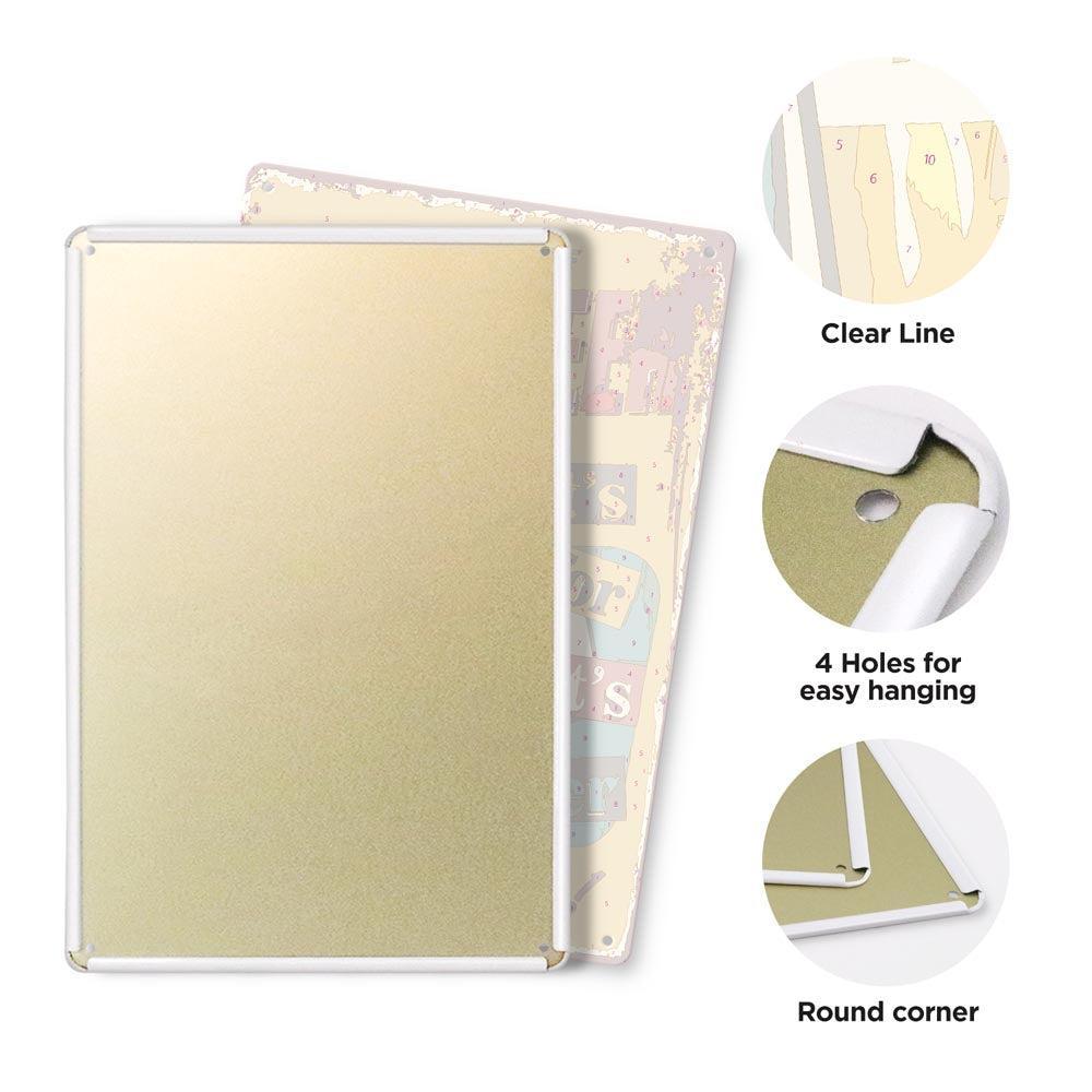 Paint by Numbers – Vintage Metal Bar Art | Cold Beer for Dinner