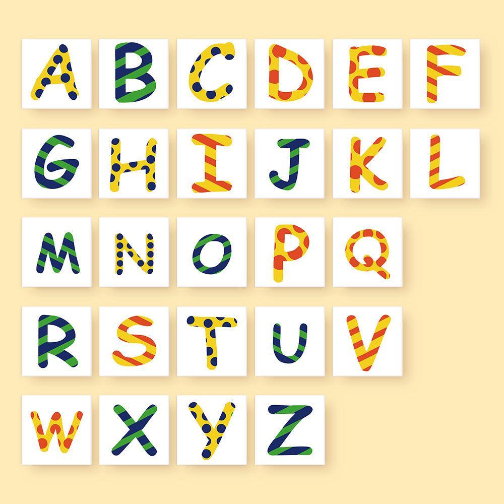 Paint by Numbers β Alphabet Painting Kit | A to Z Jungle Stripes & Dots