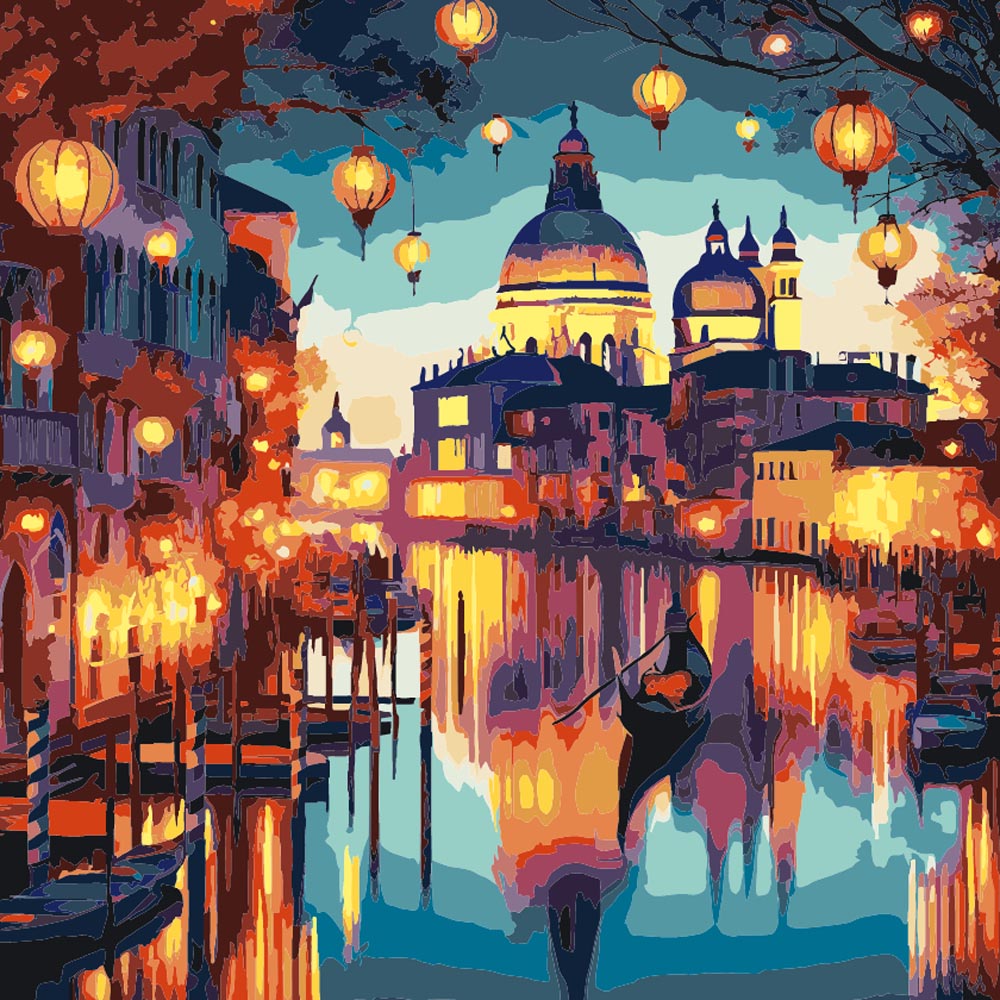 Paint by Numbers - Venice Lanterns