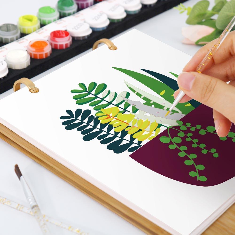 Paint by Numbers - 2026 Desk Calendar - Houseplant Haven