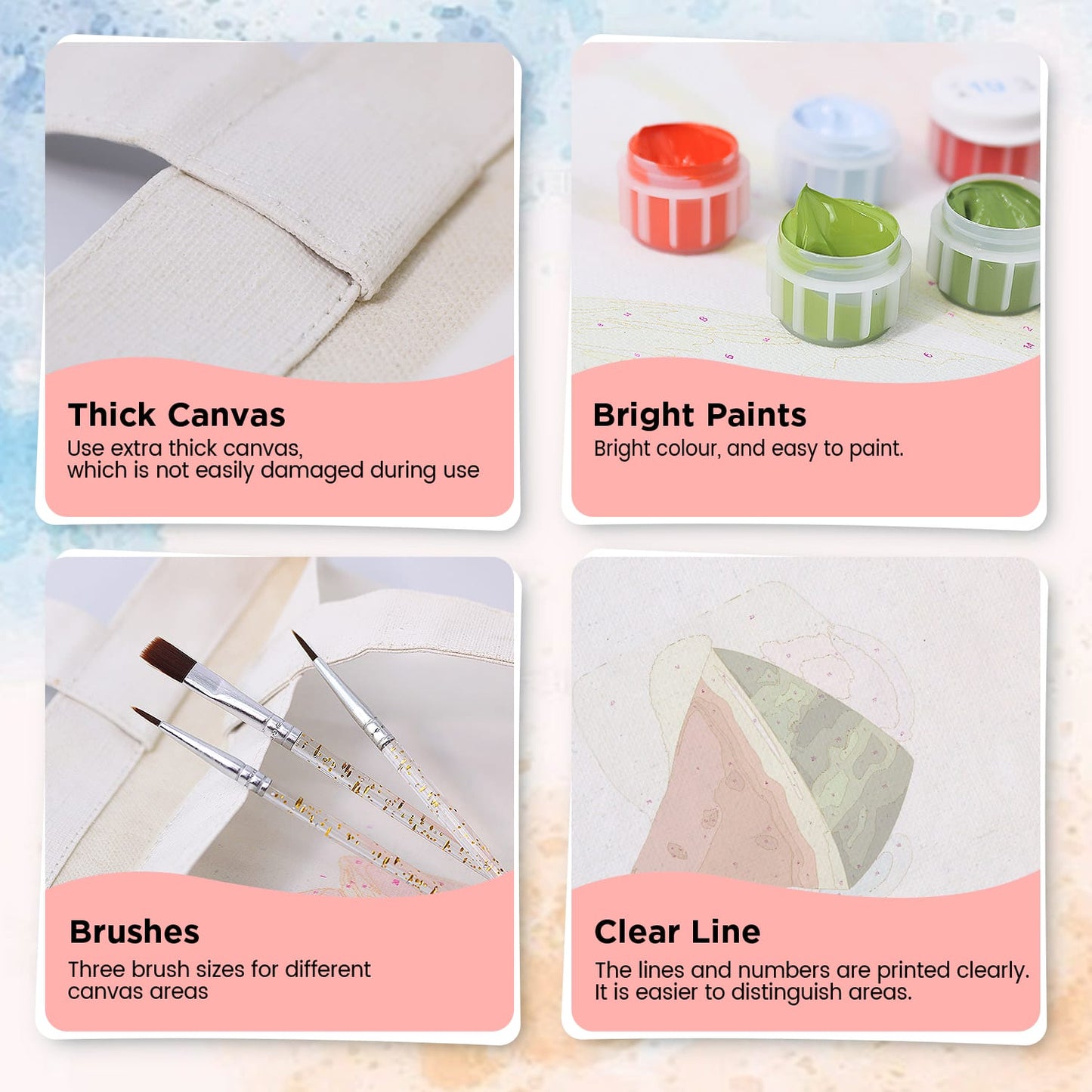 Paint by Numbers - DIY Totebag | Watermelon Slice