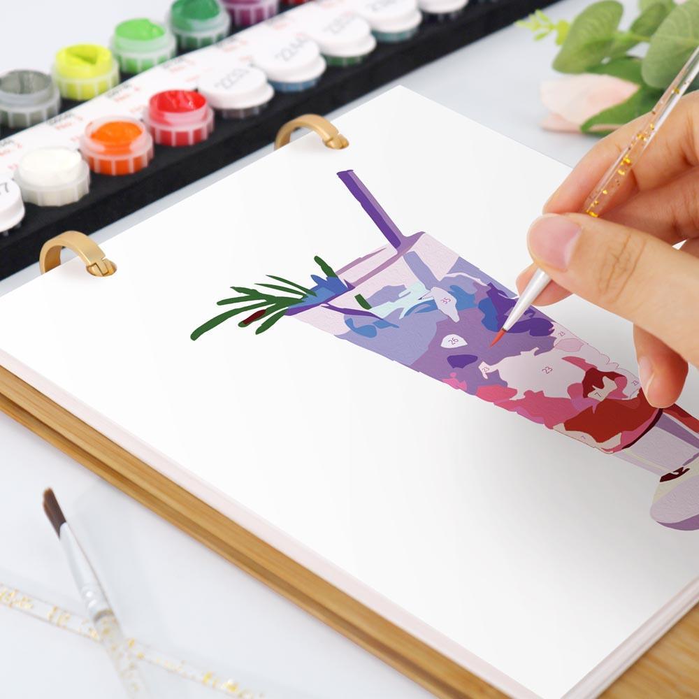 Paint by Numbers - 2026 Desk Calendar - Colorful Cocktails
