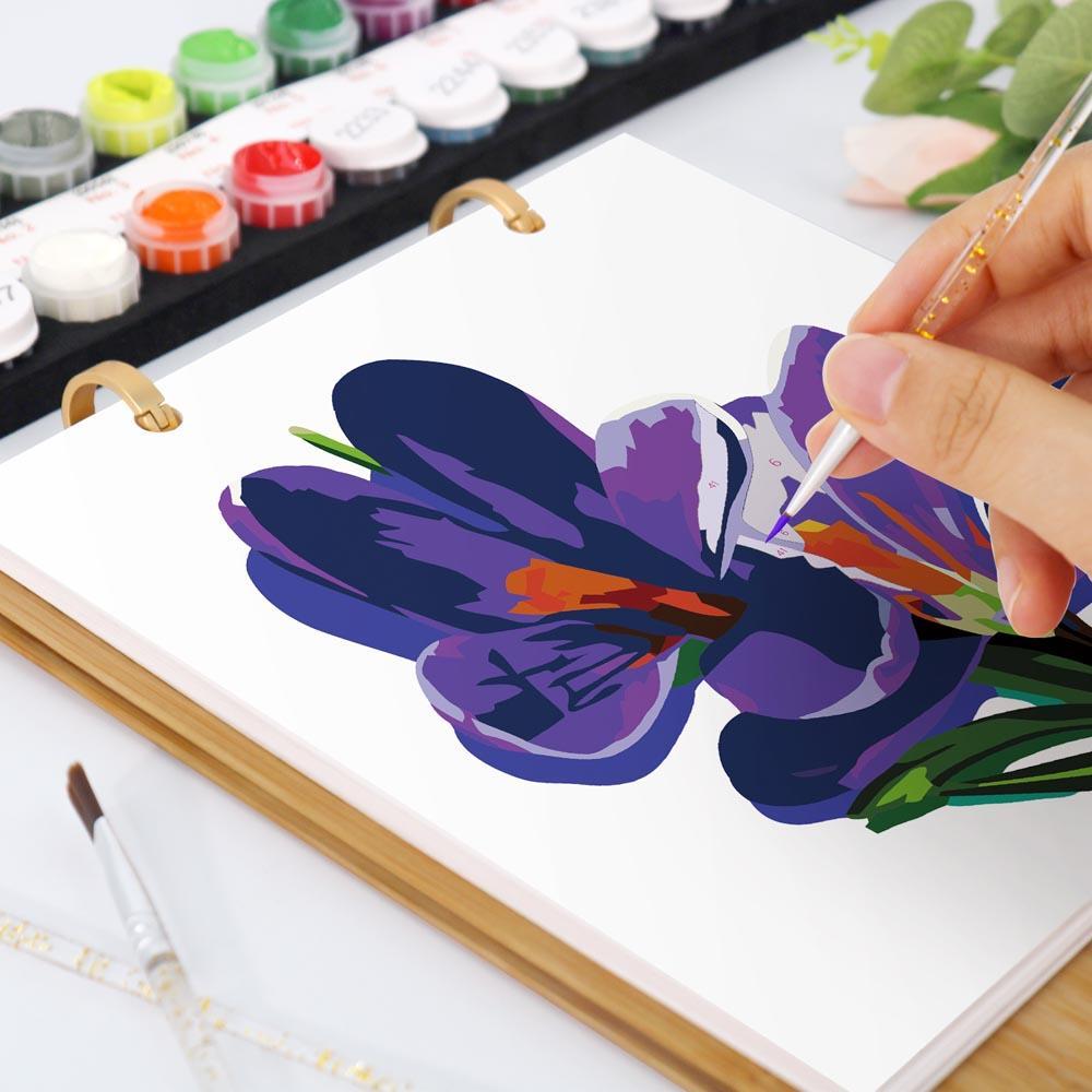 Paint by Numbers - 2026 Desk Calendar - Blooming Beauties