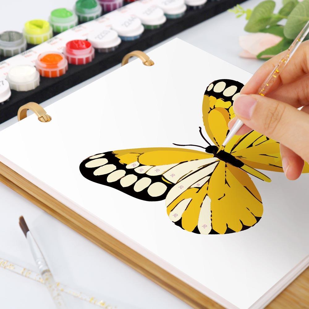 Paint by Numbers - 2026 Desk Calendar - Butterfly Collection