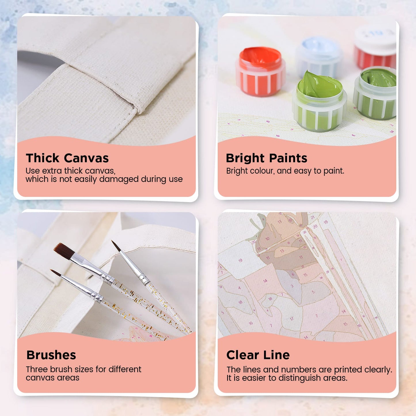 Paint by Numbers – DIY Totebag | Strawberry Drink