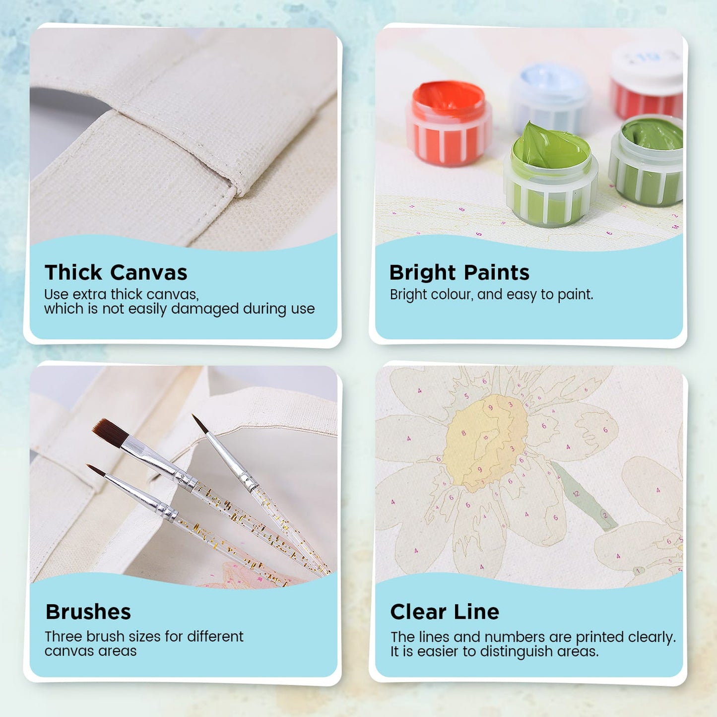 Paint by Numbers – DIY Totebag | Daisy Delight