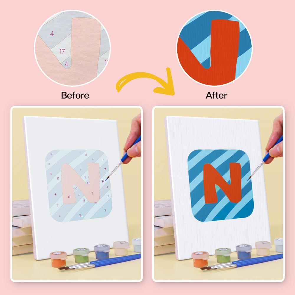Paint by Numbers β Alphabet Painting Kit | A to Z Color Pop Letters