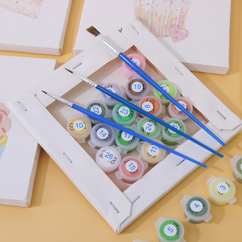 Paint by Numbers – 6 Mini Paintings | Dessert Dreams Set