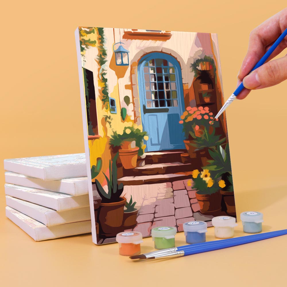 Paint by Numbers – 6 Mini Paintings | Blooming Doorways Set
