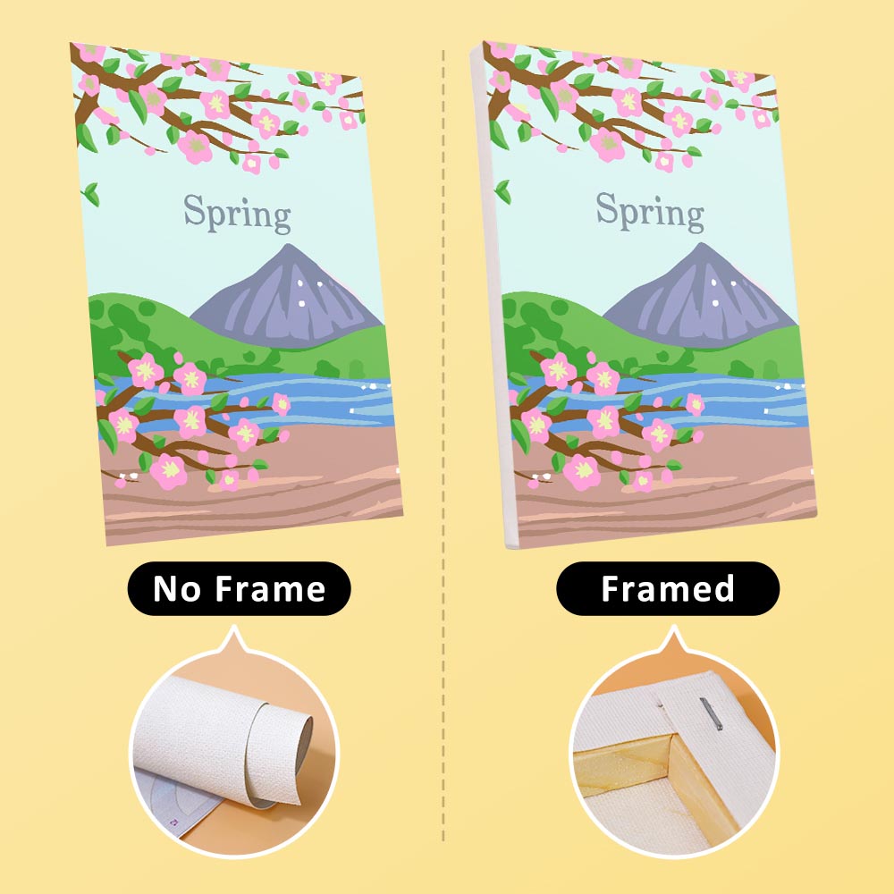 Paint by Numbers – 4 Mini Paintings | Four Seasons Set