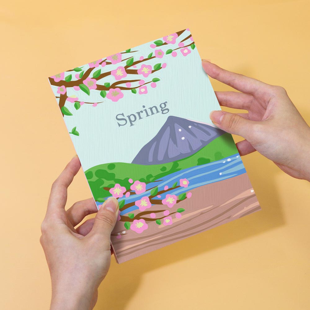 Paint by Numbers – 4 Mini Paintings | Four Seasons Set