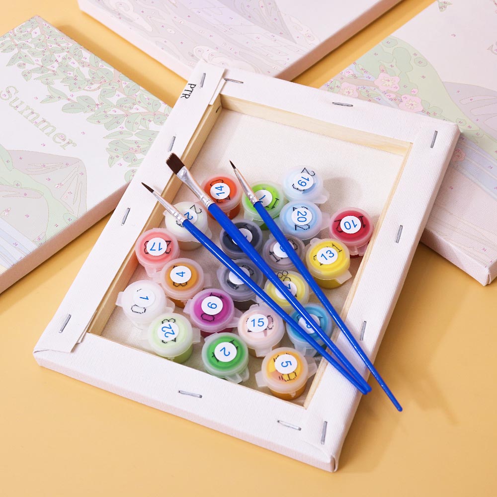 Paint by Numbers – 4 Mini Paintings | Four Seasons Set