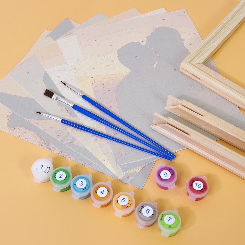 Paint by Numbers – 6 Mini Paintings | Sunset Romance Set