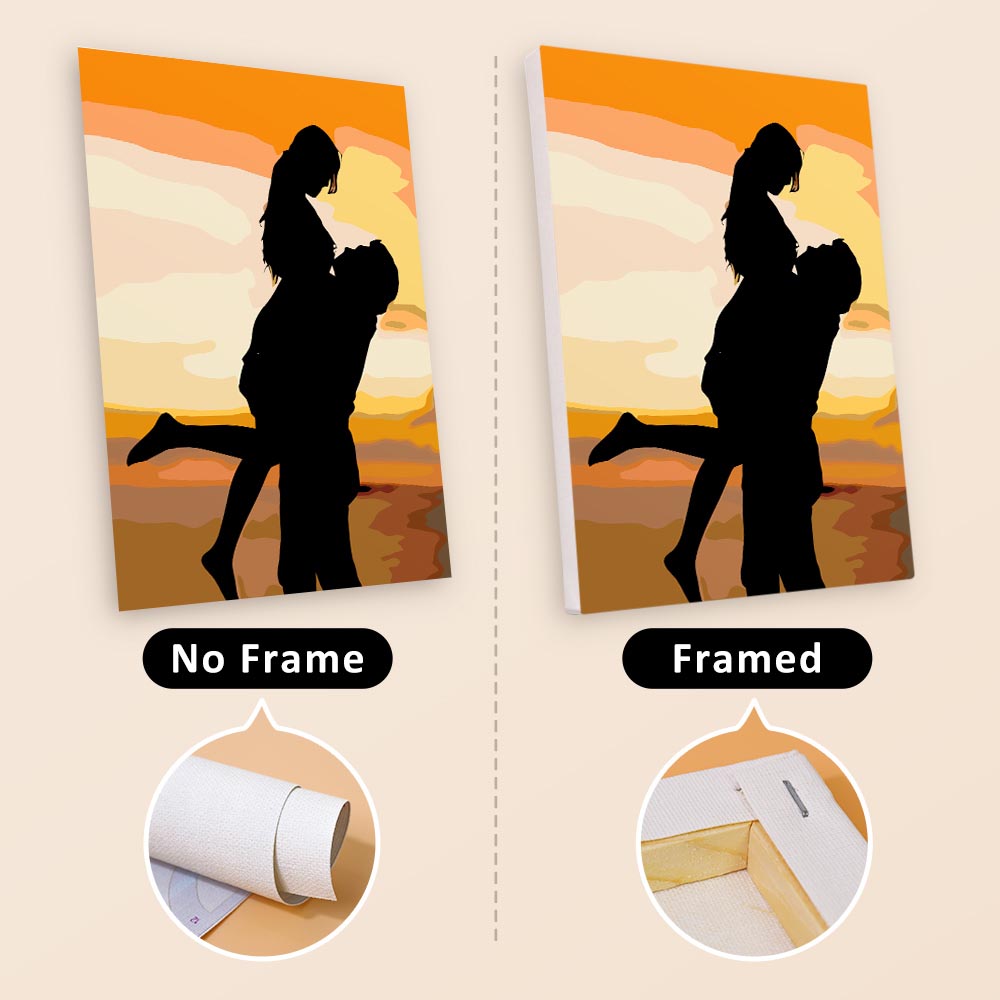 Paint by Numbers – 6 Mini Paintings | Sunset Romance Set