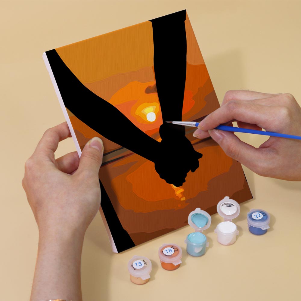 Paint by Numbers – 6 Mini Paintings | Sunset Romance Set