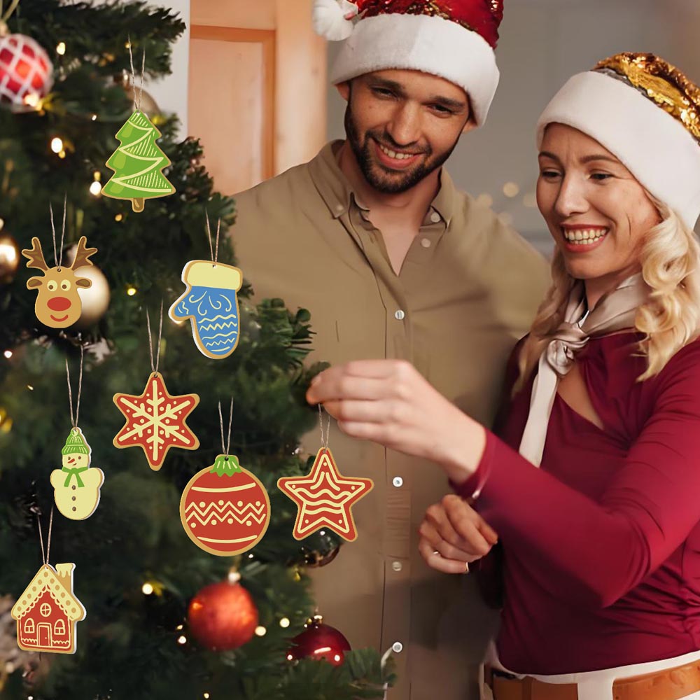 Paint by Numbers – 8 Christmas Ornaments – Nordic Charm & Woodland Set