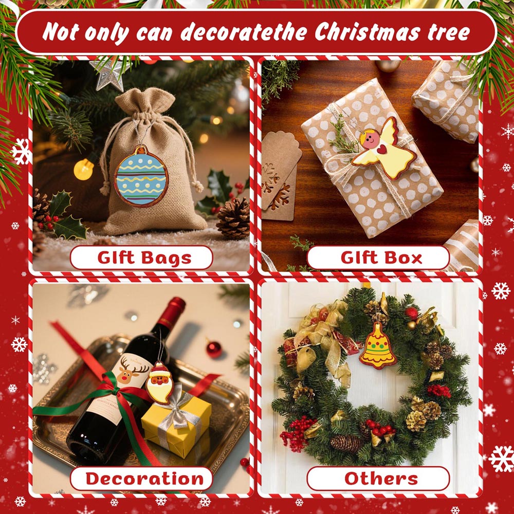 Paint by Numbers – 8 Christmas Ornaments – Whimsical Cookie Style Set