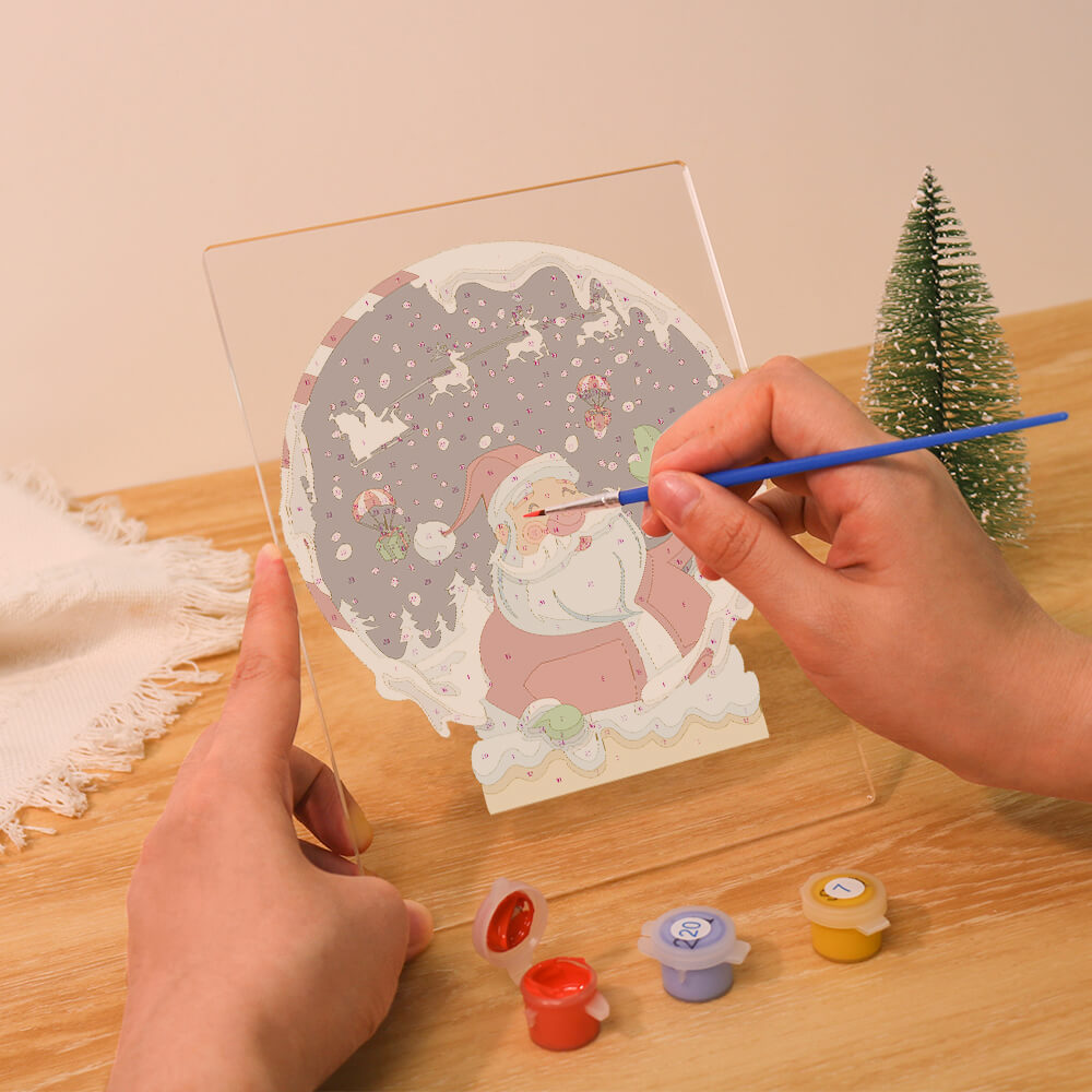 Paint by Numbers - Christmas Light | Christmas Snow Globe