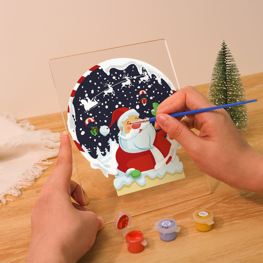 Paint by Numbers - Christmas Light | Christmas Snow Globe