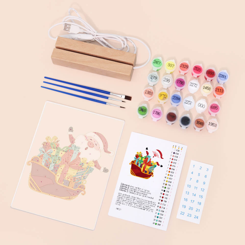 Paint by Numbers - Christmas Light | Santa Claus