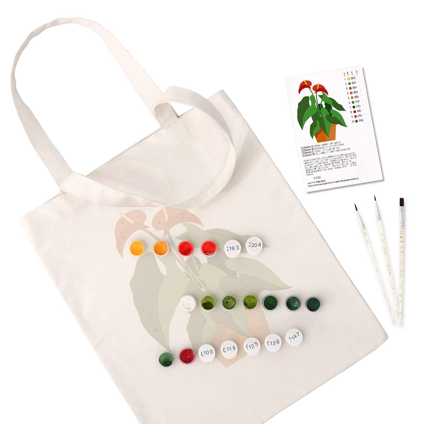 Paint by Numbers – DIY Totebag | Potted Charm