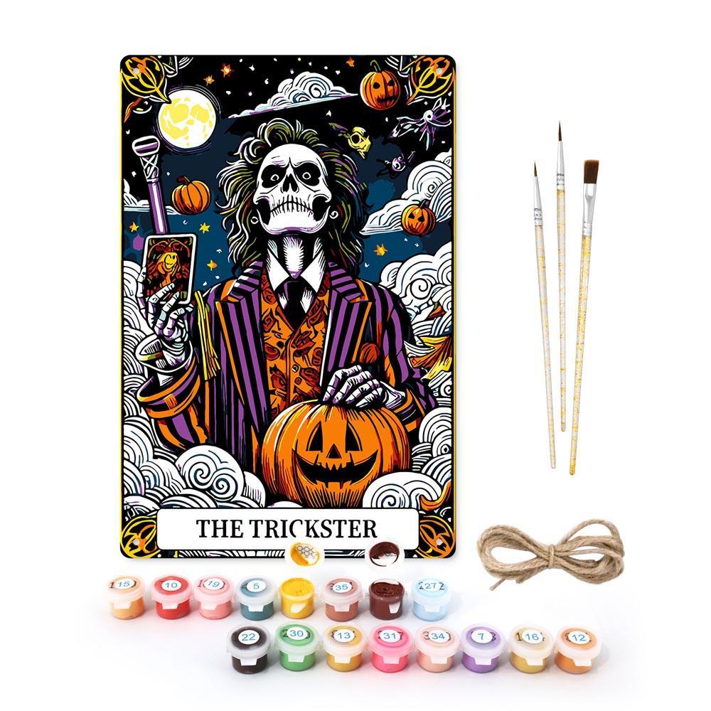 Paint by Numbers – Halloween Skeleton Art | The Trickster Night