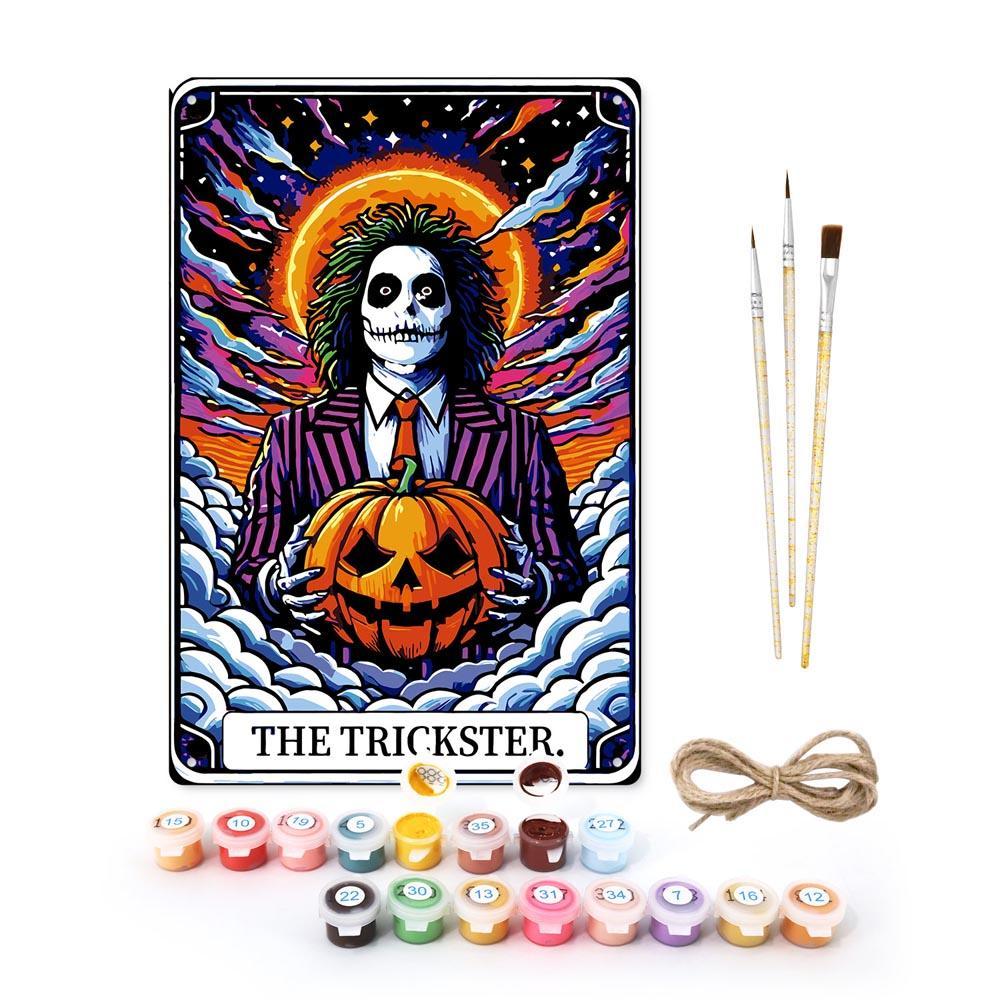 Paint by Numbers – Halloween Skeleton Art | The Trickster Sun