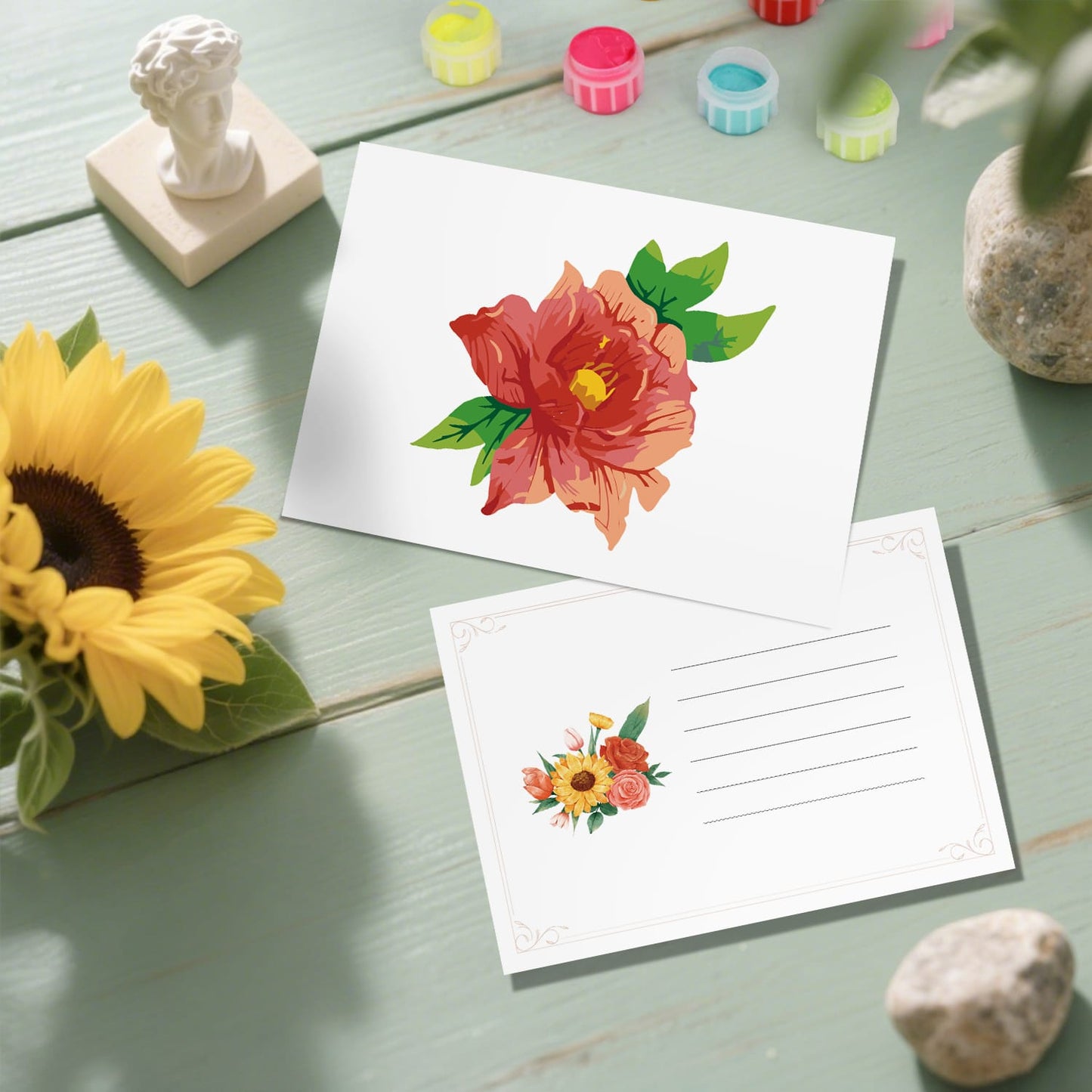 Paint by Numbers – Postcard | Blooming Florals