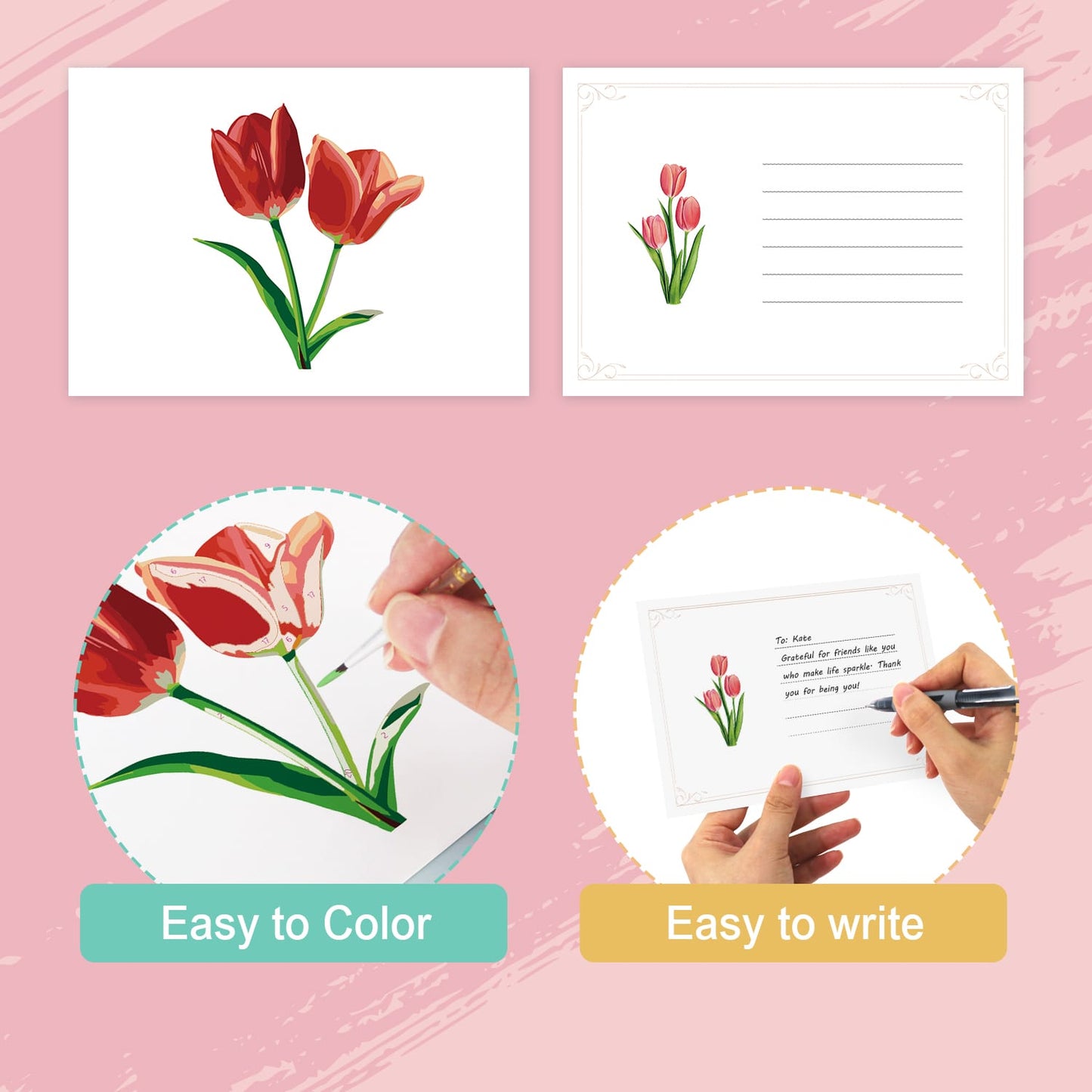 Paint by Numbers – Postcard | Blooming Florals